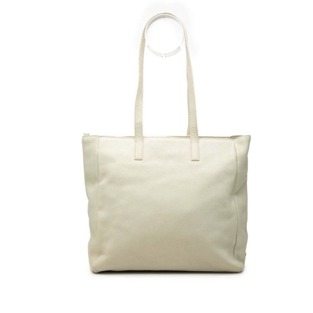 Prada Triangle Logo Plate Tote Bag Green
